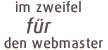 im zweifel für den Webmaster